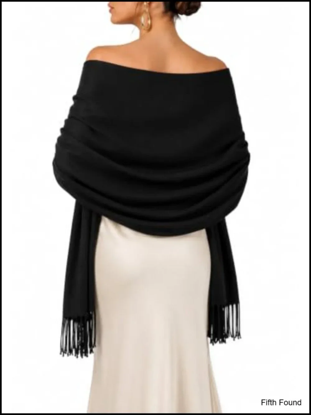 Oversized Soft Warm Winter Scarf Shawl Wrap with Tassels